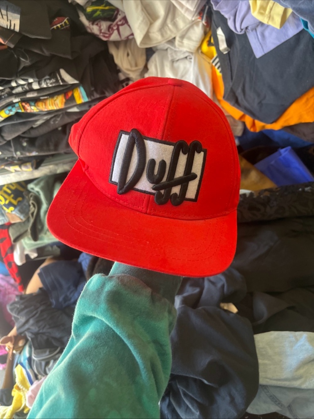 Duff Red Logo Baseball Cap - Men's Casual Hat